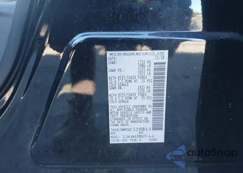 2019 Infiniti Qx60 Luxe z USA, uszkodzony, nr VIN 5N1DL0MM1KC528813